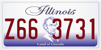IL license plate Z663731