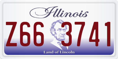 IL license plate Z663741