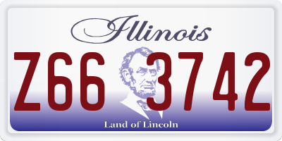 IL license plate Z663742