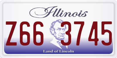 IL license plate Z663745