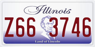 IL license plate Z663746