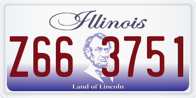 IL license plate Z663751