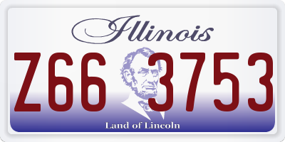 IL license plate Z663753