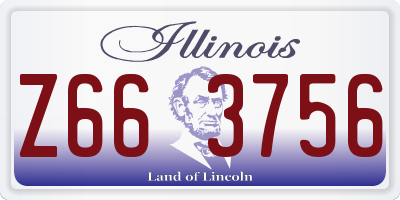 IL license plate Z663756