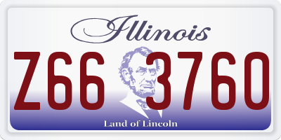 IL license plate Z663760