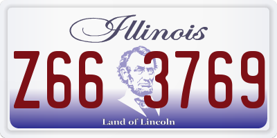 IL license plate Z663769