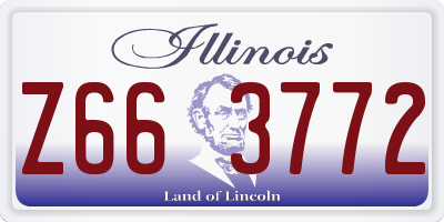 IL license plate Z663772