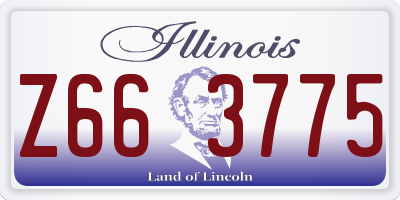 IL license plate Z663775