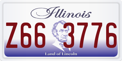 IL license plate Z663776