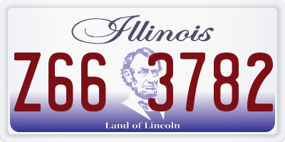 IL license plate Z663782