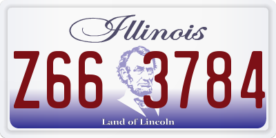 IL license plate Z663784