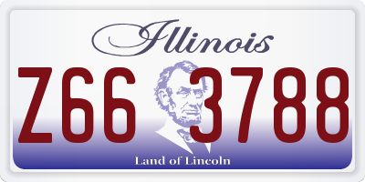 IL license plate Z663788