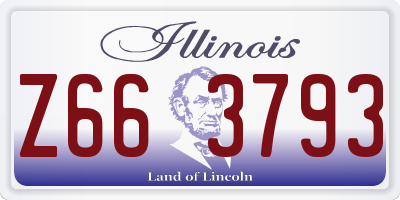 IL license plate Z663793