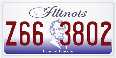 IL license plate Z663802