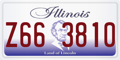 IL license plate Z663810