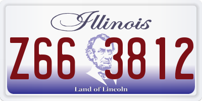 IL license plate Z663812