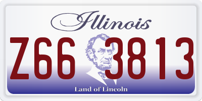 IL license plate Z663813