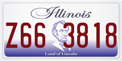 IL license plate Z663818