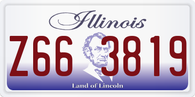 IL license plate Z663819