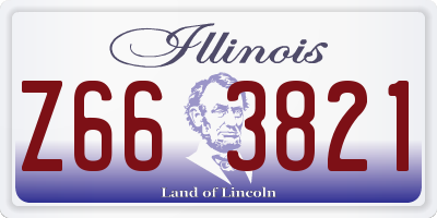 IL license plate Z663821