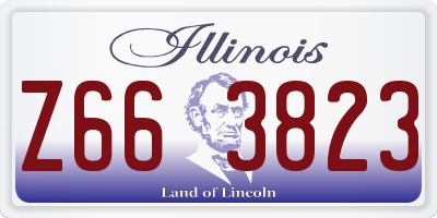 IL license plate Z663823