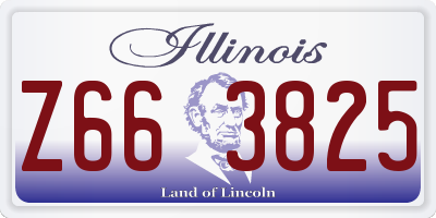 IL license plate Z663825