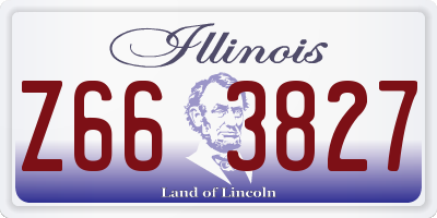 IL license plate Z663827
