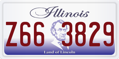 IL license plate Z663829
