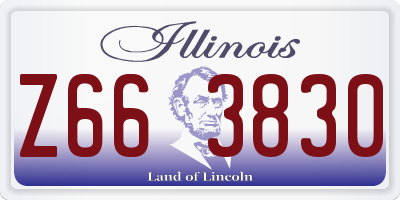 IL license plate Z663830