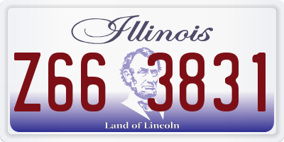 IL license plate Z663831