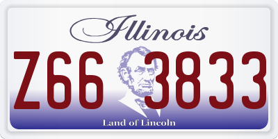 IL license plate Z663833