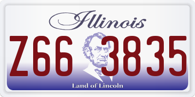 IL license plate Z663835