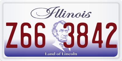 IL license plate Z663842