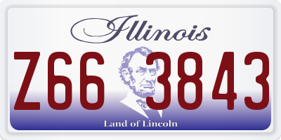 IL license plate Z663843