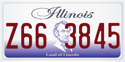 IL license plate Z663845