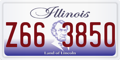 IL license plate Z663850