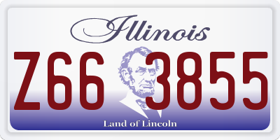 IL license plate Z663855