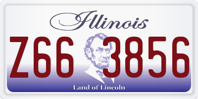 IL license plate Z663856
