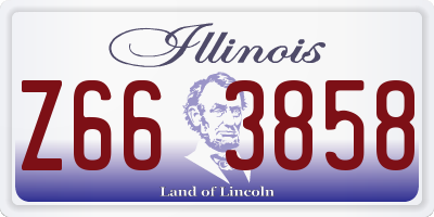 IL license plate Z663858