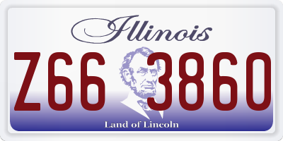 IL license plate Z663860