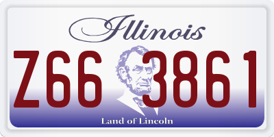IL license plate Z663861