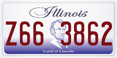 IL license plate Z663862
