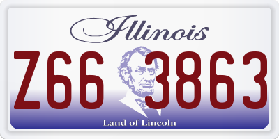IL license plate Z663863
