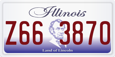 IL license plate Z663870