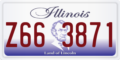 IL license plate Z663871