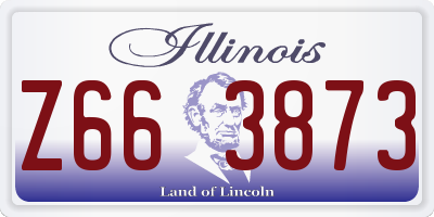 IL license plate Z663873