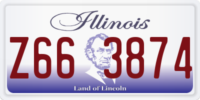 IL license plate Z663874