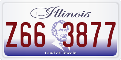 IL license plate Z663877