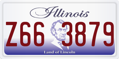 IL license plate Z663879