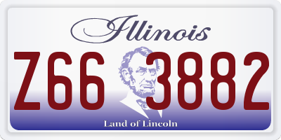 IL license plate Z663882